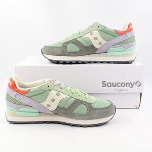 NWD Saucony Women's Shadow Original Sneakers in Green/Lilac US Size 7.5